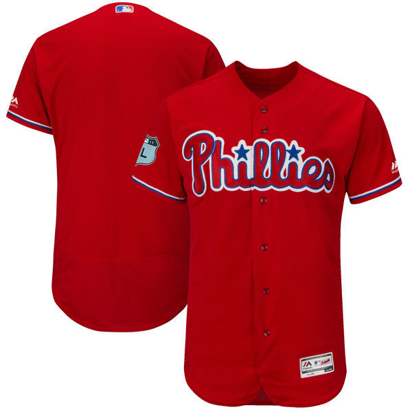 2017 MLB Philadelphia Phillies Blank Red Jerseys->philadelphia phillies->MLB Jersey